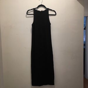 High neck maxi dress